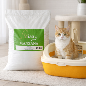 Arena para Gatos 25 Kilos Manzana Verde